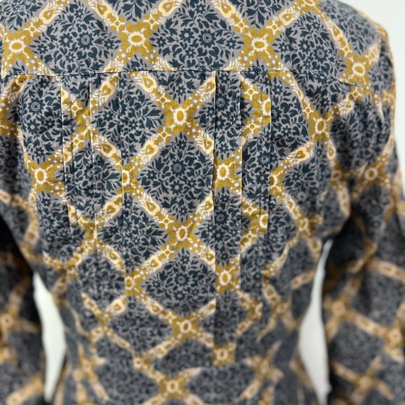 Anthropologie Maeve Whitewick Manor Fine Pin Wale Corduroy Dress. Flattering fit - Picture 5 of 13